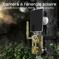 Caméra de chasse 4g connectée énergie solaire